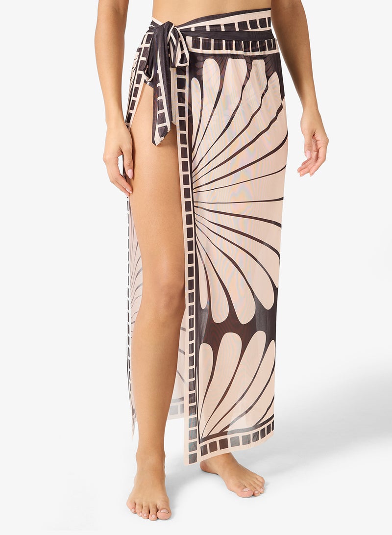 جينجر طقم بيكيني بطبعة زهور مع سارونغ تغطية - Image 5